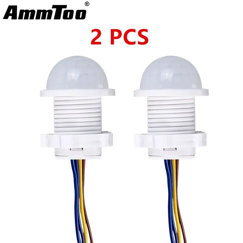 2PCS Human Body Sensor Switch Infrared Body Sensor 110V 220V Motion Sensor Indction Auto On Off Light Switches