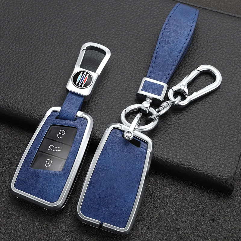 

Alloy Car Key Case Cover Shell For VW Volkswagen Magotan Passat B8 Skoda Superb Kodiaq A7 Car Key Accessories