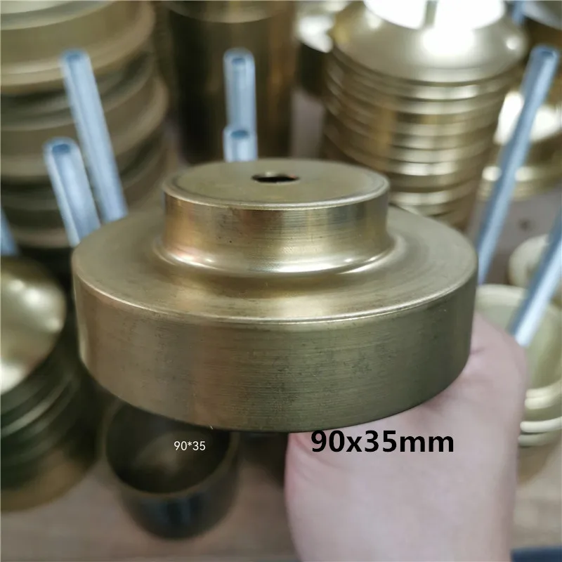 Brass Unprocessed Semi-finished Part Lampshade Claw Lamp Base Plate Light Cover Customizable Processing of Copper Accessories