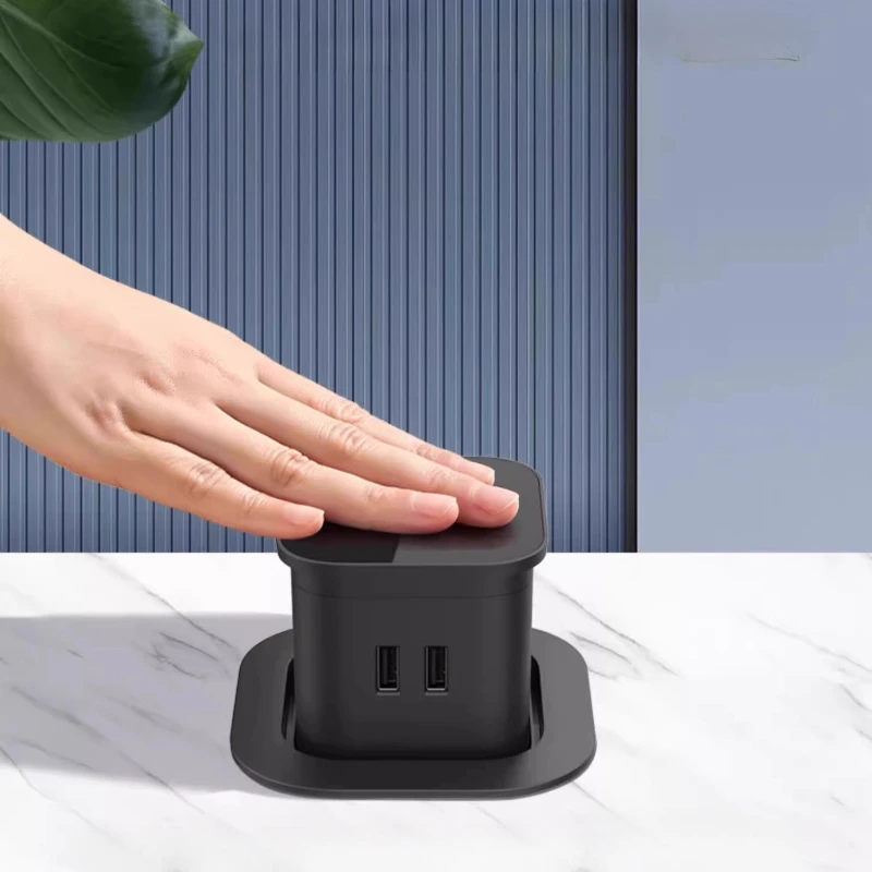 Mini Lift Socket Embedded Island Desktop Intelligent Electric Concealed Row Power Strip Hidden Plug-in Board Multitoma Electrica