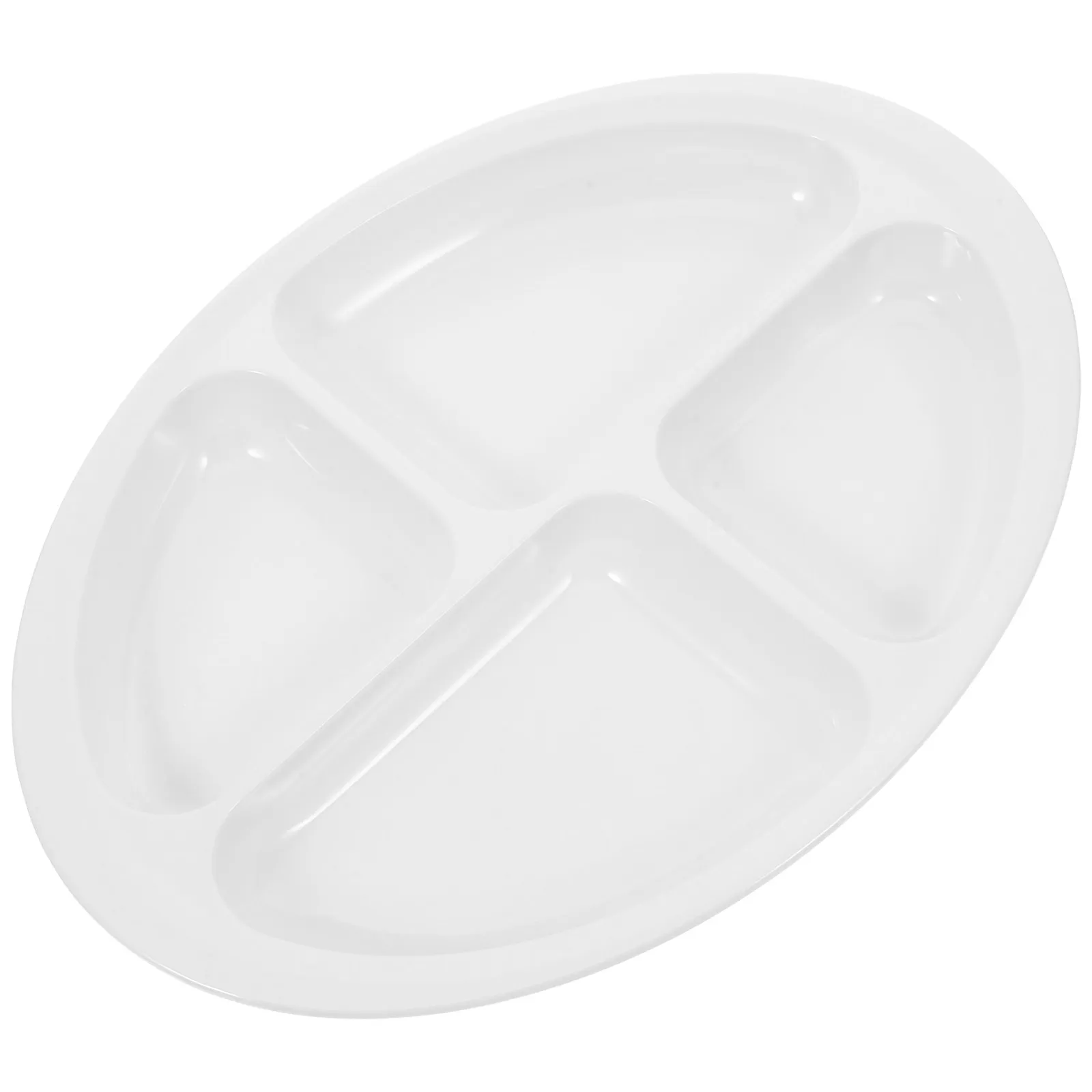Adult Divided Melamine Plate Non-Slip Portion Control Dinnerware Elderly Food Tray Anti-Scald Multi-Grid Safe Reusable Plate