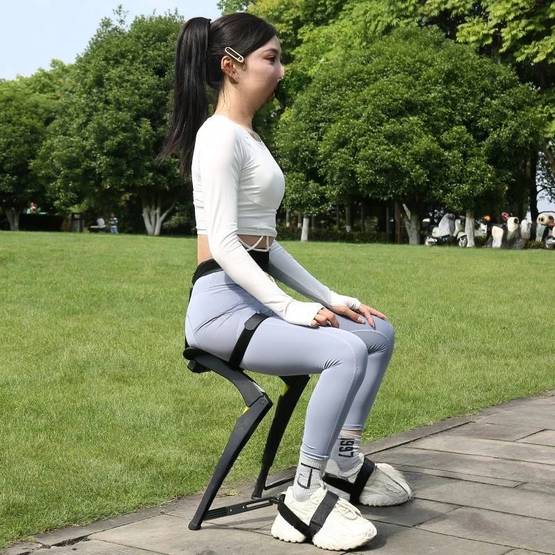 Exoskeleton Wearable Sports Lightweight Chair Fishing Folding Stool Outdoor Portable Travel Multifunctional Seat New
