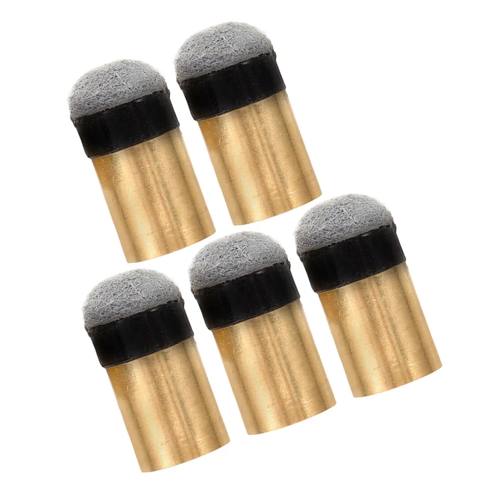 

5Pcs Billiard Cue Tips Replacement Kit for Pool Stick Repair Brass Ferrule Tips Ensures Consistent Hit Professional Grade Cue