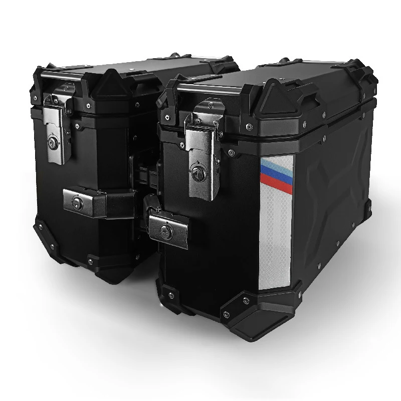 Factory Direct 46L  Side Box Case Pair Waterproof Saddle Box for Motorcycle