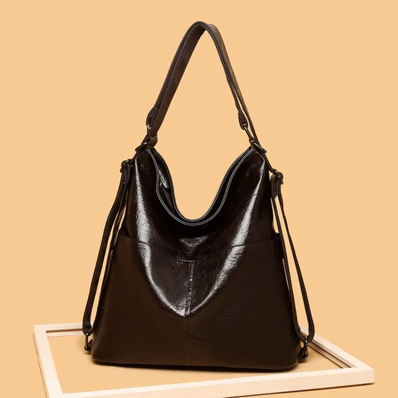 

Aristocracy Designer Tote Bag For Women Luxury Leather Crossbody Handbag Vintage Elite Large Capacity Minimalist Diaper Bag