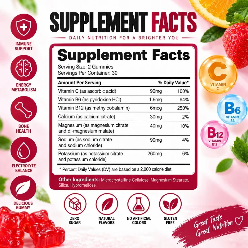 Electrolytes Advanced Hydration Complex - Support Cellular Energy,Electrolyte Balance,Promote Workout Recovery,Enhance Immunity