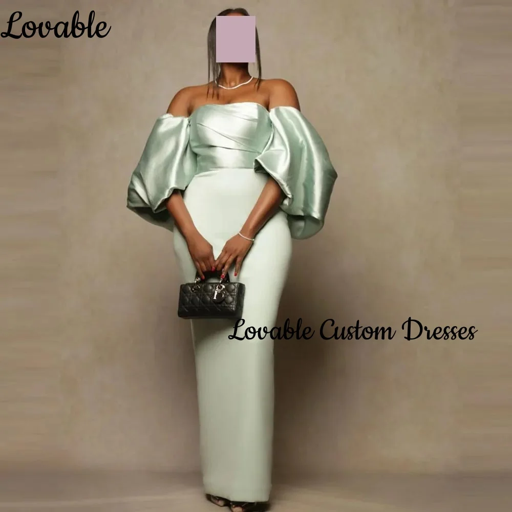Dubai Luxus Abendkleid Meerjungfrau Off-The-Schulter Ausschnitt Formelle Anlässe Kleider Bodenlangen Zipper Up Vestidos De Fiesta