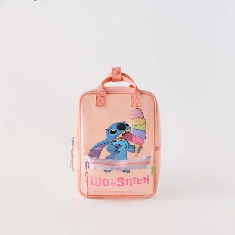 Boutique Fashion Trendy Design Children Backpack Baby Girls Cartoon Cute Transparent Two-shoulder Bag Kindergarten Kids Shoolbag