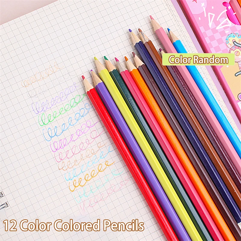 12 Color Boxed Capybara Colored Pencils Students Children Art Painting 2B Colored Pencils Cartoon Pencil Set
