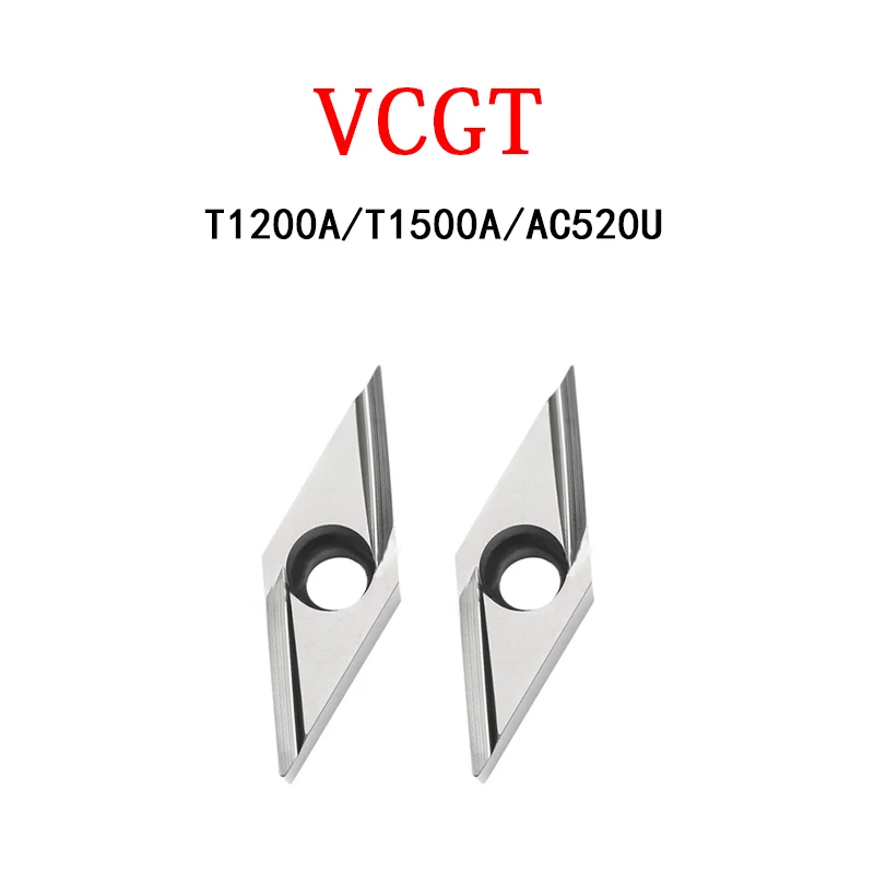 Vcgt Vcgt110302l Vcgt110302r fx Vcgt110302r-fy T1200a T1500a Ac520u Alta Qualidade Original Carboneto de Inserção Torno Cortador Vcgt110302