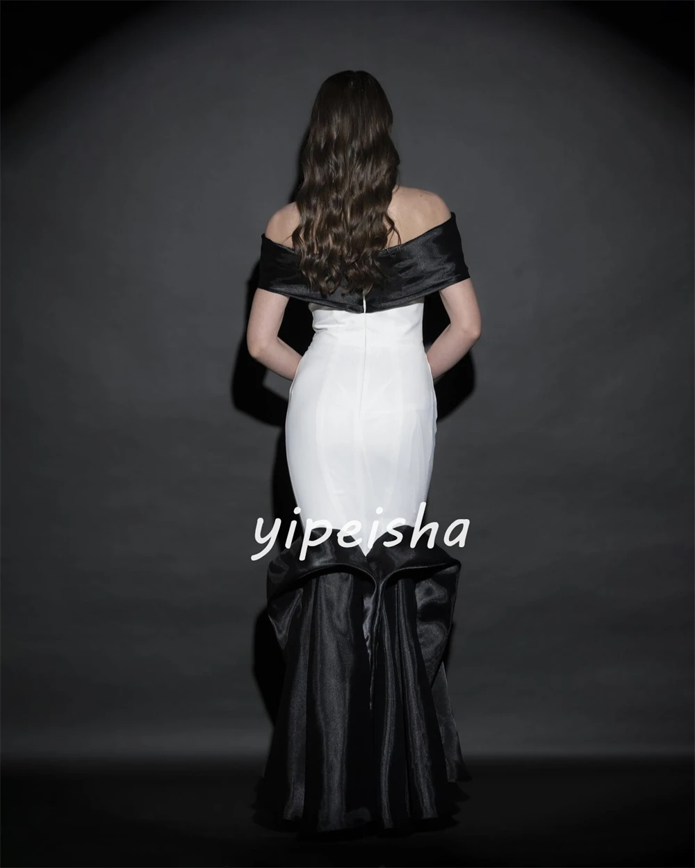 Sparkle Exquisite Customized Jersey Draped Pleat Quinceanera A-line Off-the-shoulder Bespoke Occasion Gown Long Dresses