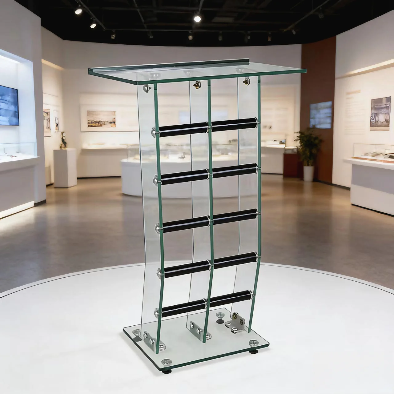xg-Creative Modern Transparent Acrylic Foldable Durable Lecture Desk Church School MC Hotel Podium@