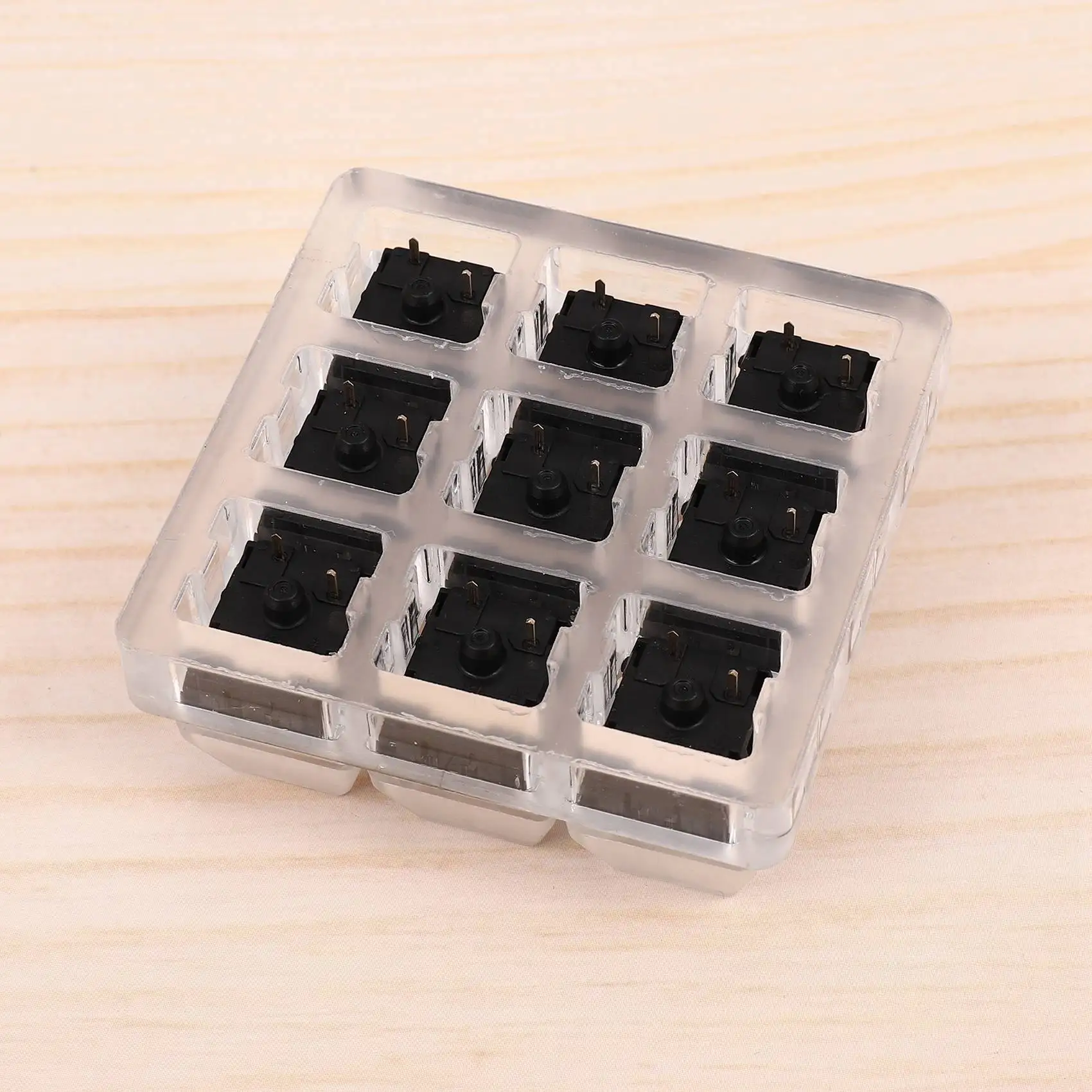 great 2X Acrylic Keyboard Tester 9 Clear Plastic Keycap Sampler for Cherry MX Switches