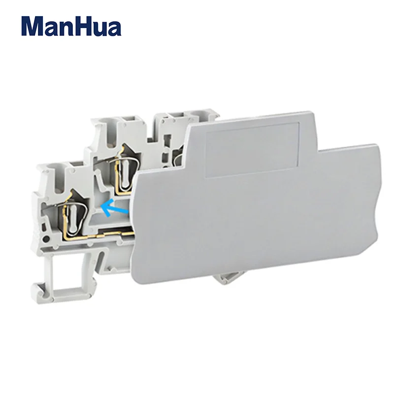 ManHua 10Pcs D-STTB2.5 End Cover For STTB2.5 Din Rail Terminal Blocks End Cover Plate