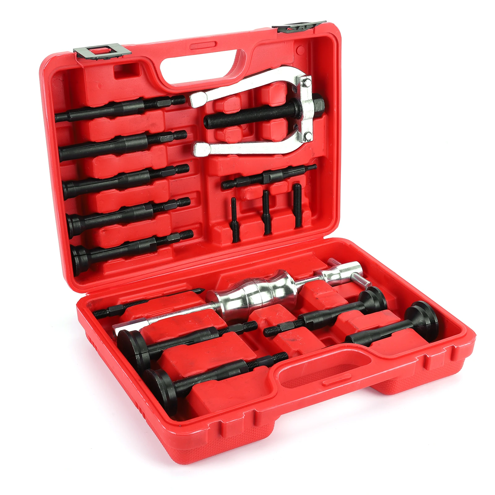 

Набор для снятия подшипников 16 в 1: инструмент для демонтажа, съемник для глухих отверстий и внутренних подшипников, с кейсом