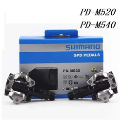 SHIMANO Original PD M520 PD M540 MTB Mountain Bike Bicycle Pedals Cycle Self-locking Lock Pedal with SM-SH51 Mtb Accessories