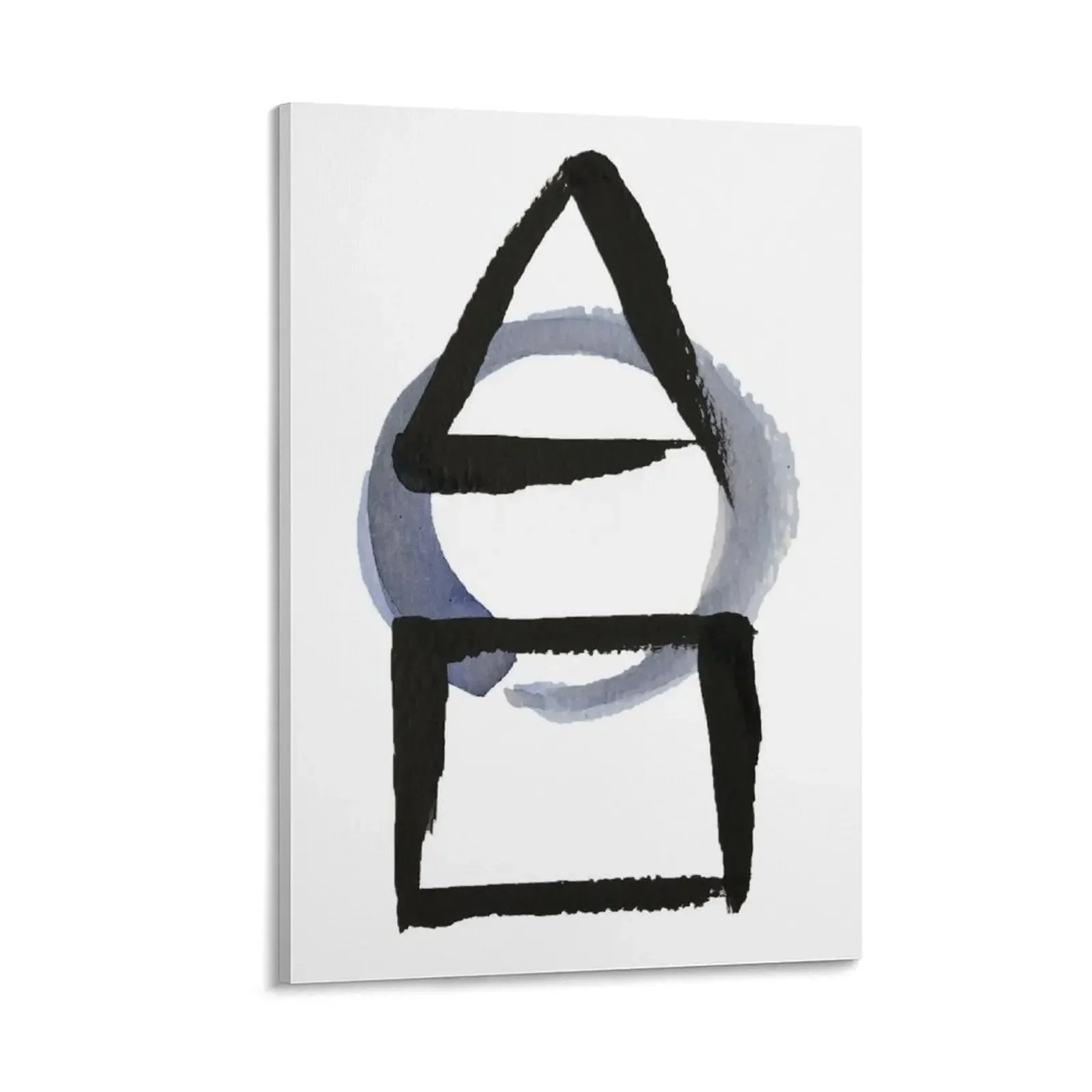 

Triangle Circle Square Calligraphy Enso Canvas Painting luxury home decor korean room decor bedrooms decor decoration aesthetic