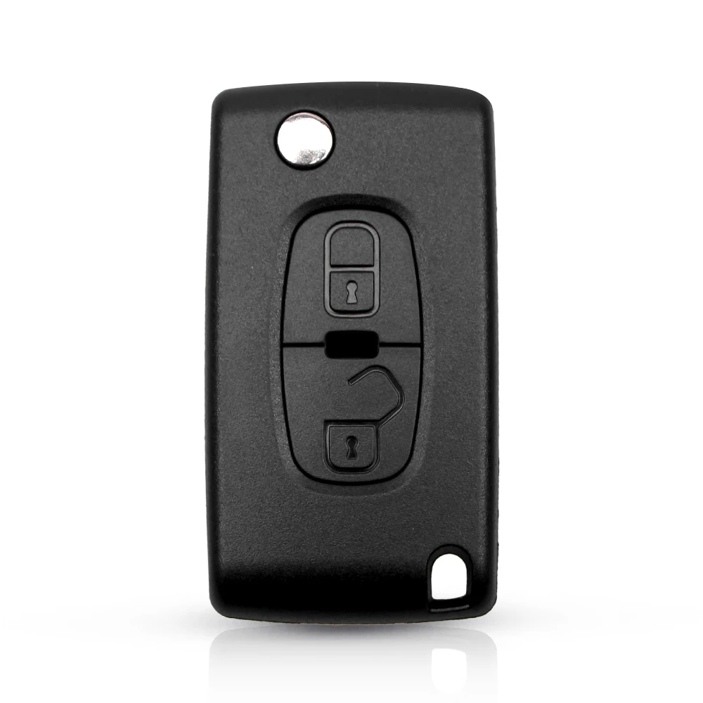 KEYYOU Car Key Case Remote Key Shell New Key For Citroen C-Crosser C4 Fob MIT-11R blade 2 Button Fob For Peugeot 4007 ET 4008