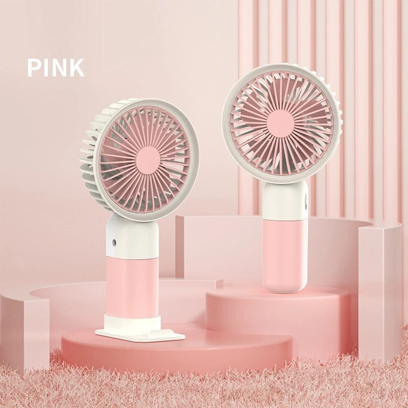 3 In 1 Portable Mini Handheld Fan USB Rechargeable Clip Desk Fan Quiet Powerful Airflow Hand Cooling Fan For Office Travel view 2