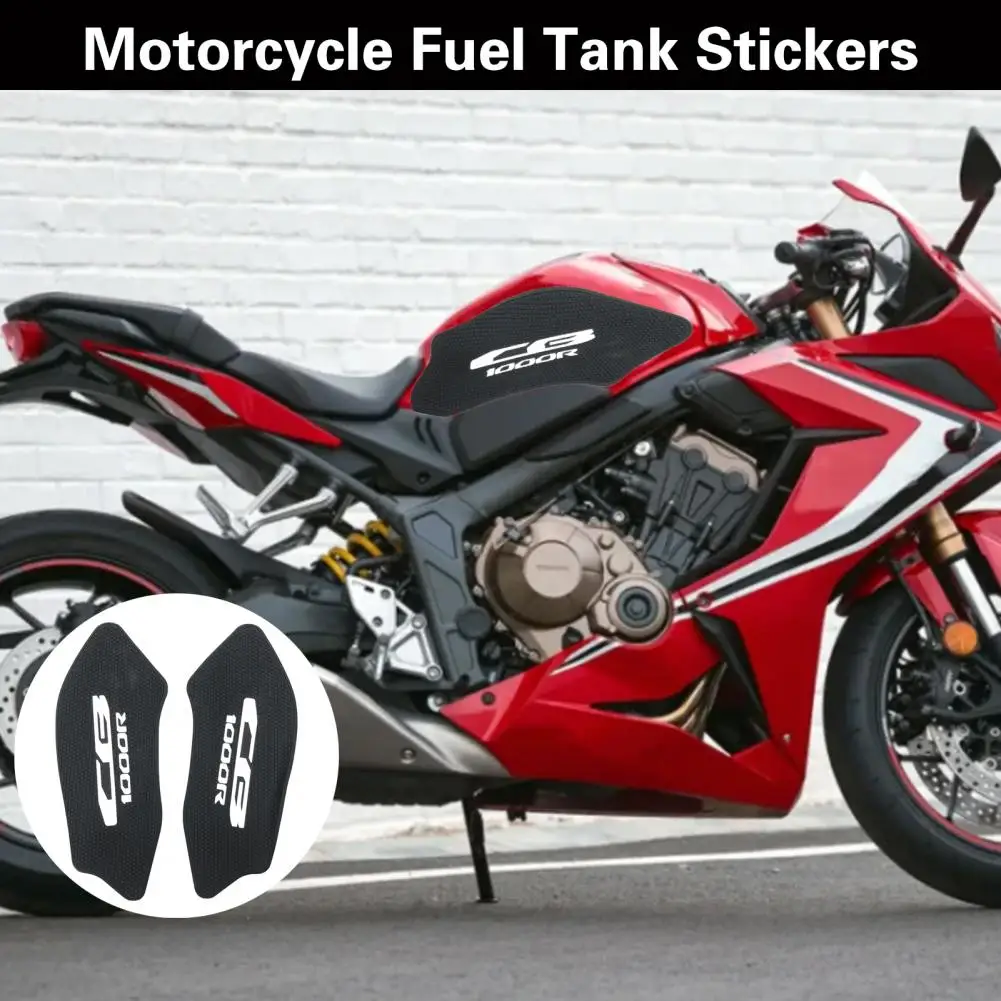 Gas Tank Protectors 2Pcs Universal Unfading Replacement  Motorcycle Modified Gas Tank Non-slip Stickers