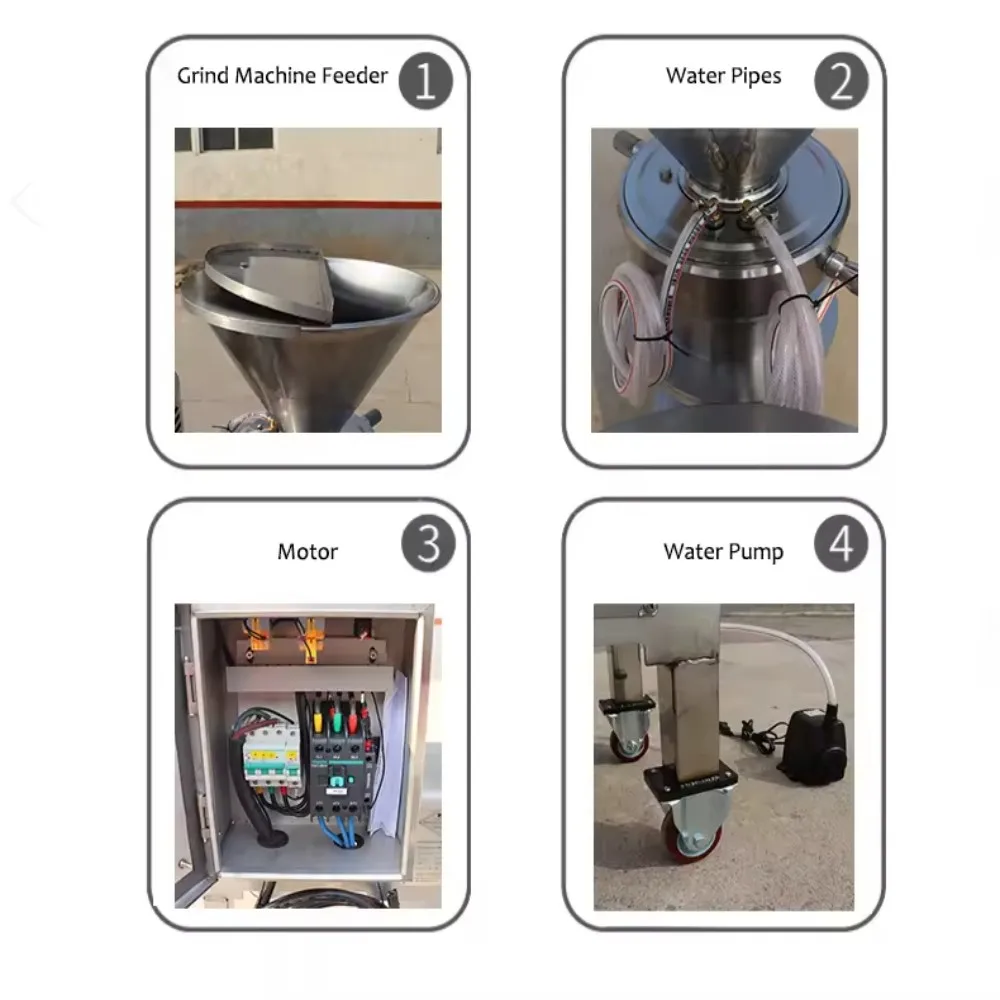 Máquina industrial de manteiga de amendoim e gergelim, linha de produção de pasta de gergelim em pó, fabricante comercial de manteiga de nozes