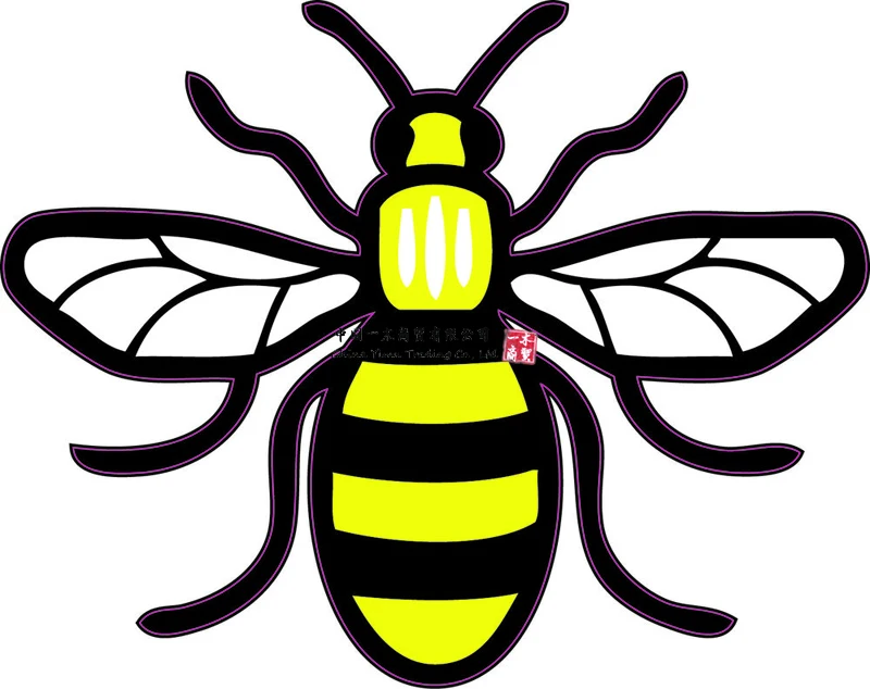 Colour Manchester Bee Vinyl Decal Sticker Car, Van, Laptop Proud to be Mancunian