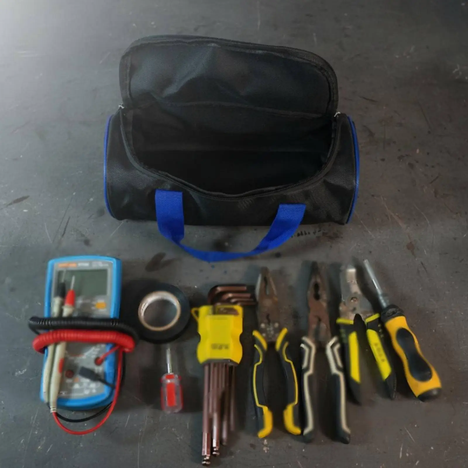 Durable Storage Case Small Tool Organizer Pouch Box for Home Improvement and Electrician Use