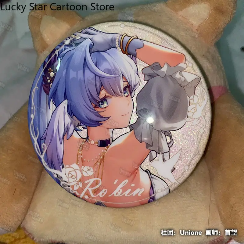 혼카이: 스타 레일 로빈 아크릴 스탠드 배지 코스터 컬러드 페이퍼 코스프레 컬렉션 게임 애니메이션 할로윈 생일 크리스마스 선물