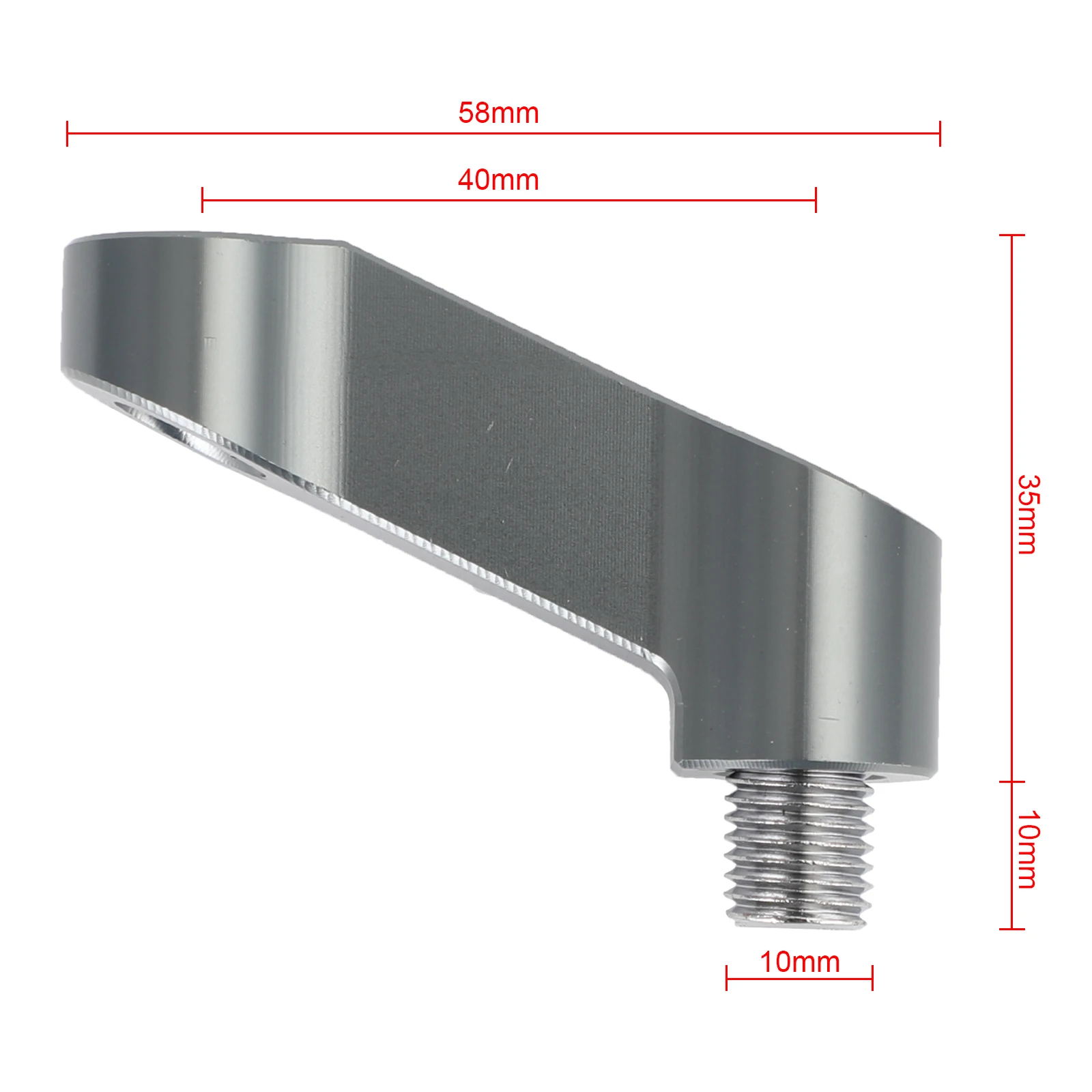 Artudatech Motorcycle Mirror Extension Adaptor For Yamaha MT01 MT03 MT07 MT09 MT10 MT15