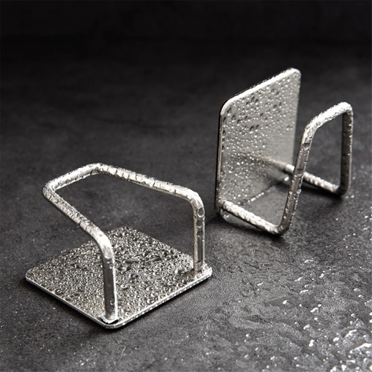 A002 Kitchen Sink Sponge Rack Stainless Steel Drain Storage Holder Self Adhesive Wire Ball Rag Brush Drying Organizer