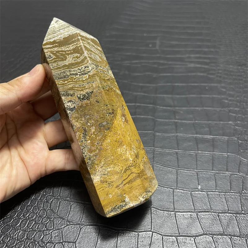 600g Natural Pretty Ocean Jasper Stones Tower Wand Point Energy Meditation Spiritual Healing Feng Shui Crystals Room Decortion