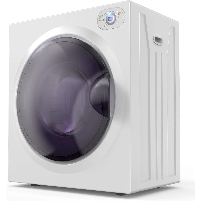 Clothes Dryer, 1400W Fast Drying Front Load Tumble Laundry Dryer with Stainless Steel Tub & LCD Control Panel Six-Mode