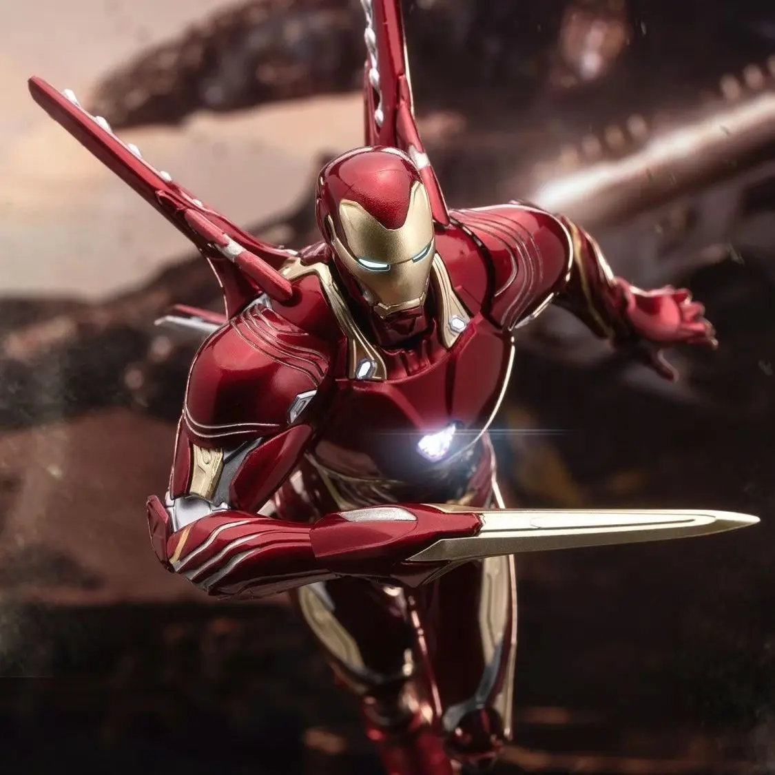 Figurine Iron Man Mk85 Mk50, Kit de modèles d'assemblage, figurines d'action mobiles Iron Man, Statue Gk, poupée, collection de jouets de bureau, cadeau, en Stock