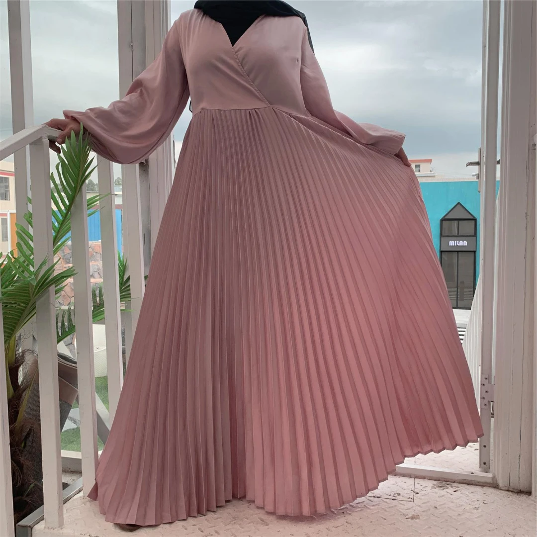 

Мусульманские платья Abaya s для женщин Дубай Abaya Турция плиссированное платье марокканский кафтан Kuftan халат женские платья