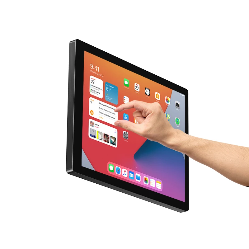 Wide Temperature 12.1/13.3/15.6/17Inch RK3288 RK3568 RK3588 Usb Wifi Front Ip65 Touch Screen Monitor for Industrial Display