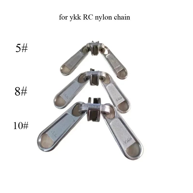20pcs/Lot Non-lock YKK 5# 8#10# RC CN Nylon Coil Zipper Slider 2-pull Head Sleeping Bag Outdoor Tent Repair Sewing Accessory