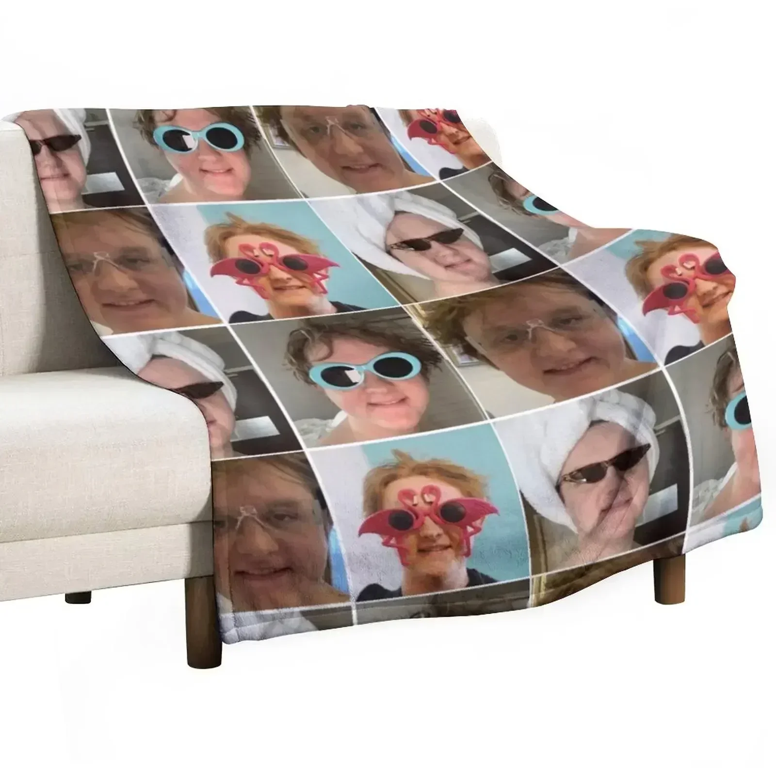 Lewis Capaldi collage Throw Blanket Beautifuls Single Blankets