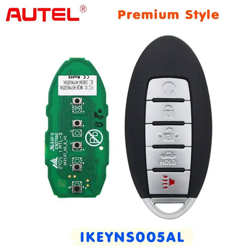 Умный дистанционный ключ AUTEL IKEY Premium Style IKEYNS003AL 315/433 МГц для Nissan, совместимый с MaxiIM KM100 KM100E IM508 IM608 Pro