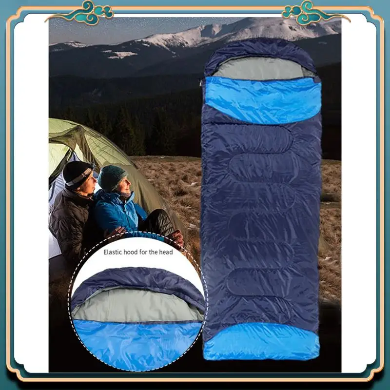 

1 Piece Sleeping Bags Camping Quilt For Adults Black-Blue About 220X75cm For Girls Boys Mens For Camping Hiking Outdoor Travel