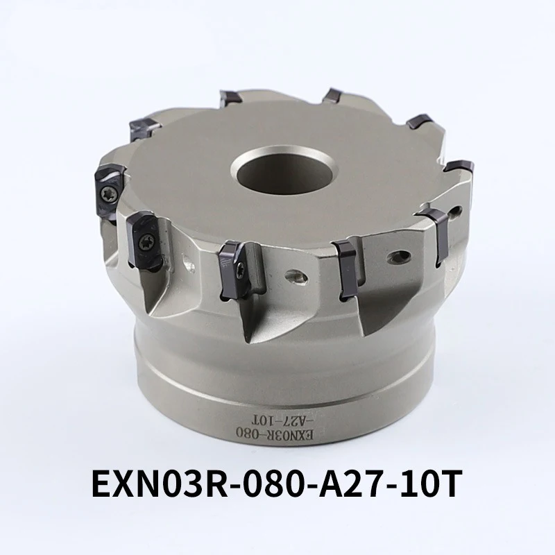 EXN03R TXN03R Fast Feed Milling Cutter Tool Holder 40mm 50mm 63mm 80mm Double-sided Milling Head with Carbide inserts LNMU0303