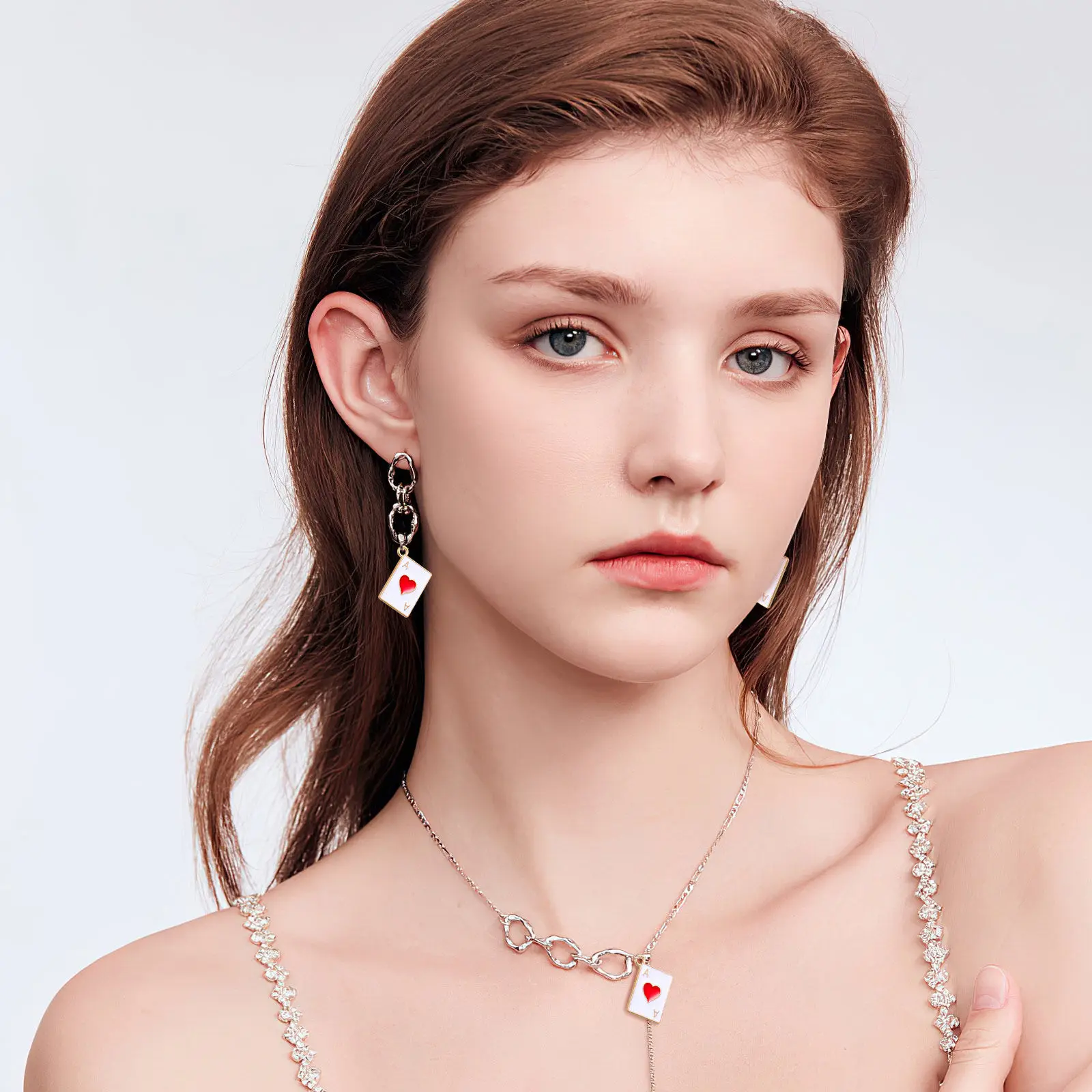 

20 шт. подвесок в форме игральных карт из сплава для изготовления украшений, DIY-украшений, серег, ожерелий, браслетов, декоративных подвесок, креативных украшений