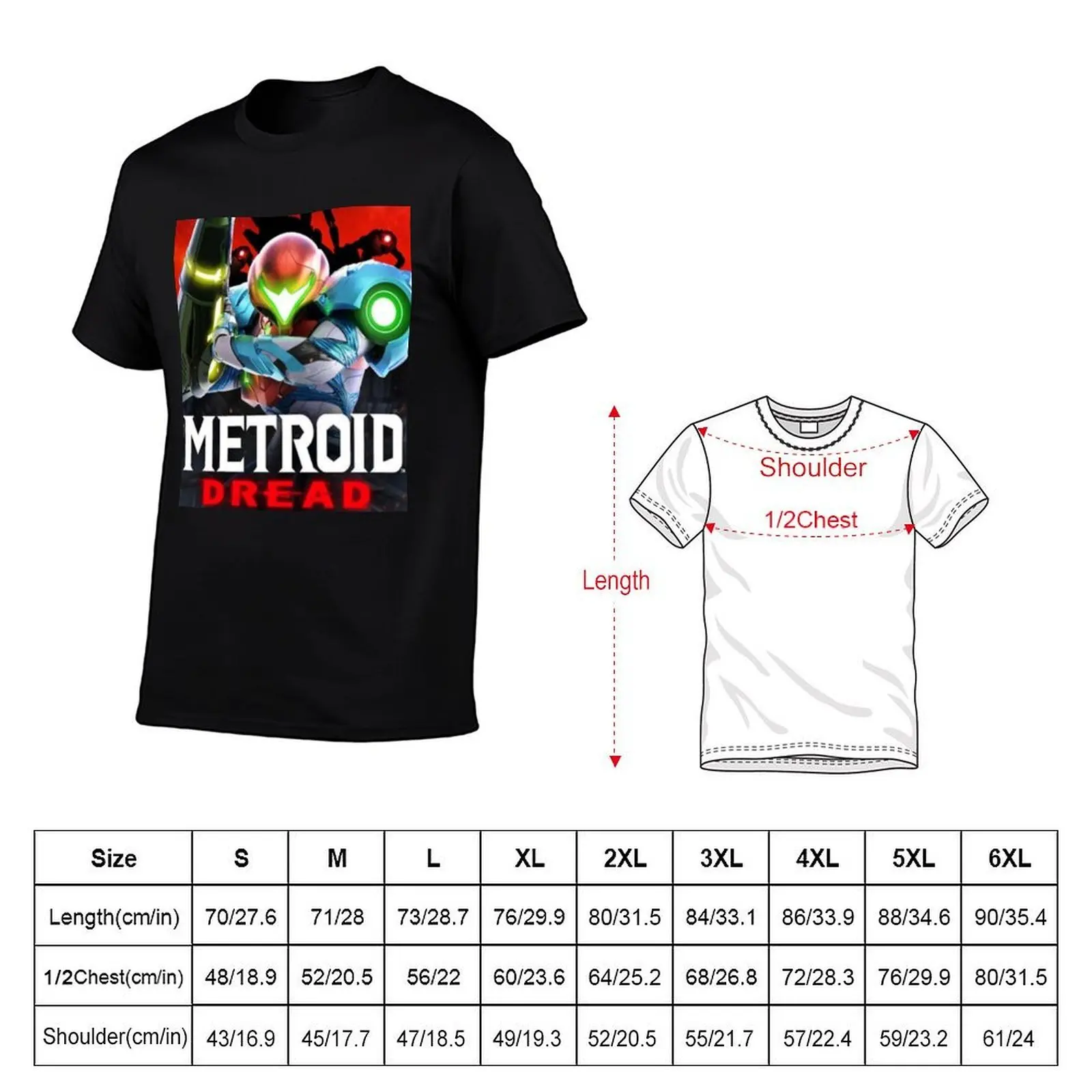 Metroid Dread T Shirts / T-Shirt plus size clothes aesthetic clothes mens cotton t shirts