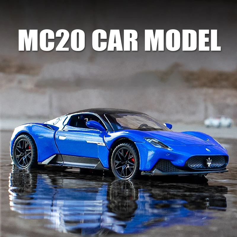 

1:32 Maserati MC20 Coupe, спортивный автомобиль из сплава, литый под давлением, металлическая модель, детские игрушки, украшения для автомобиля, подарок для друзей