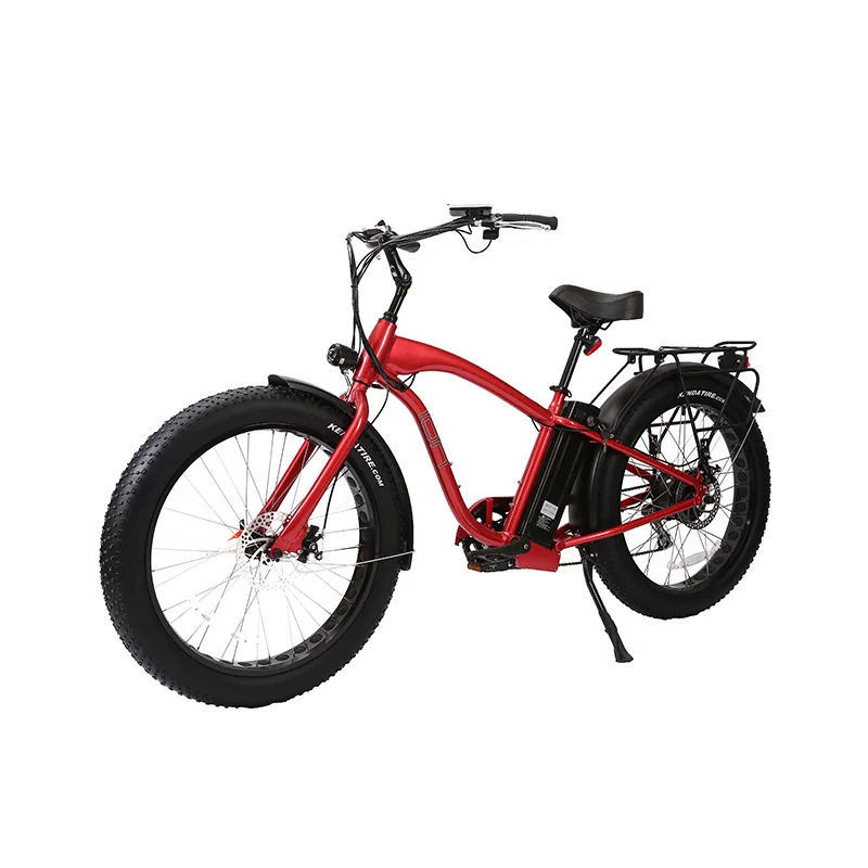 

26-дюймовый или 20-дюймовый пляжный электровелосипед с 4.0-дюймовыми шинами для езды по пляжу