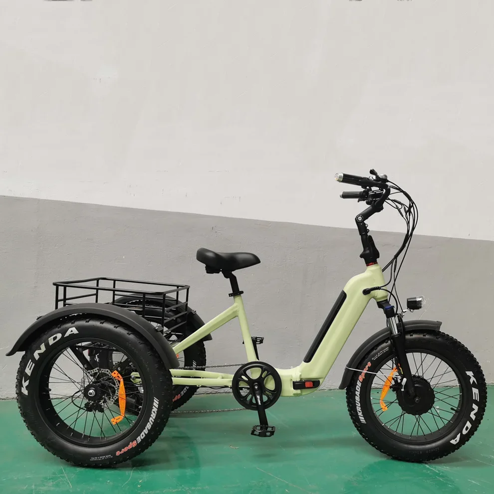 48v 500w Foldable Electric Tricycles China Adults Three Wheel Folding Electric Cargo Bike Trike for Cargo Delivery