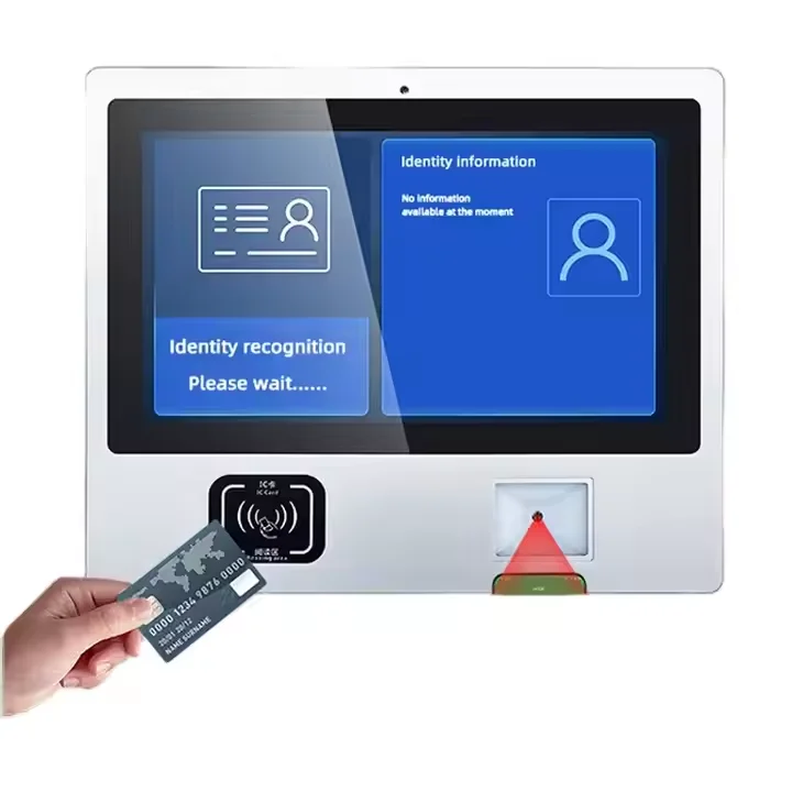 Smart touch screen 15.6 inch QR code scanner Self-service kiosk printing Self-service order Pos system payment end point