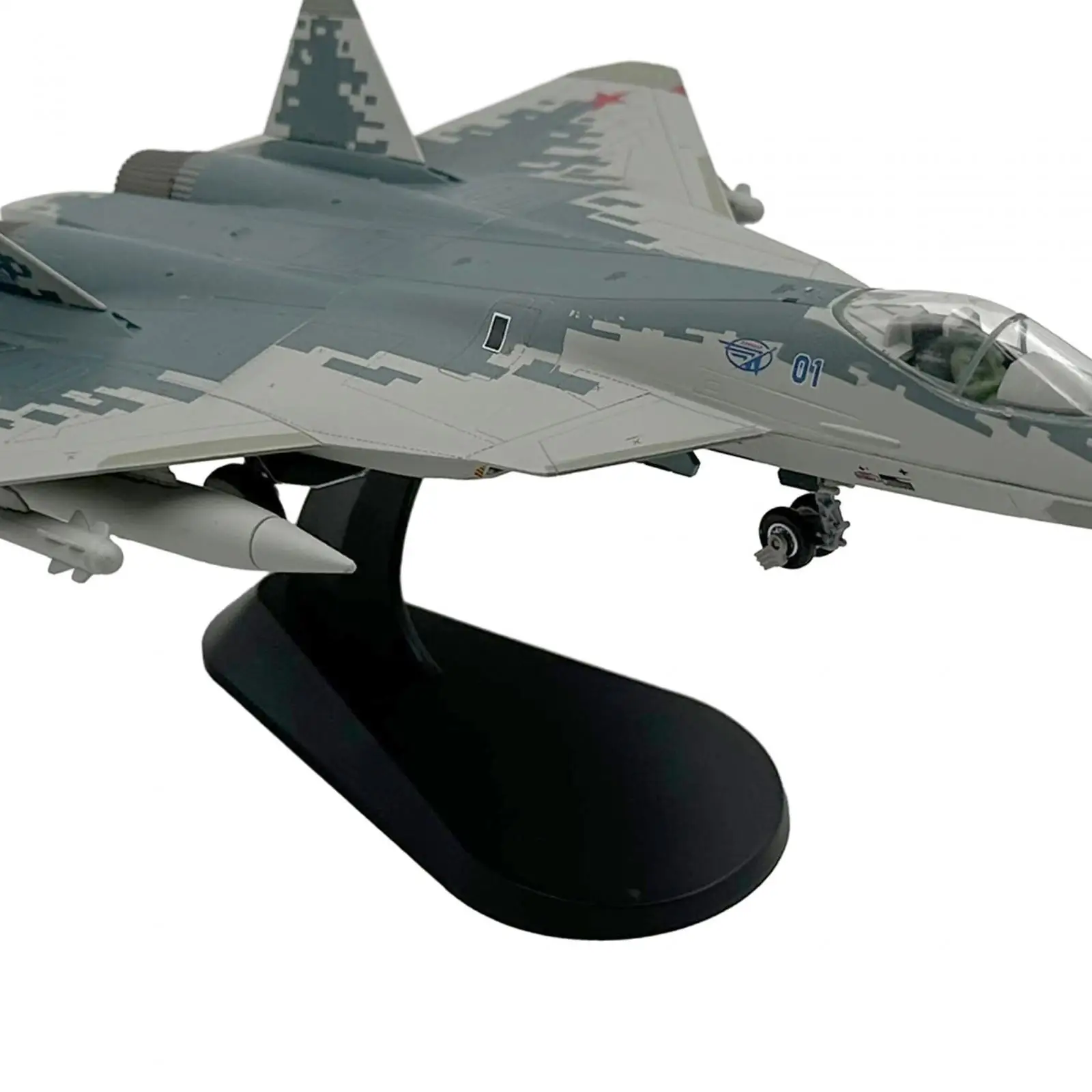 SU-57 Fighting Diecast Alloy Russia 1/72 Scale Plane Model Toy for Boy Gift