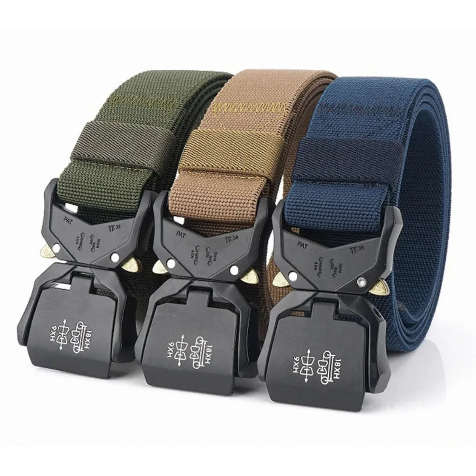 Heavy Duty Elastic Tactical Belt Quick Release