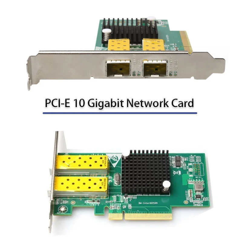 

High-speed game Gigabit network adapter 10000Mbps Game PCIE Card 10 Gigabit Fiber Optic Network Card RJ-45 LAN Adapter Lan Card