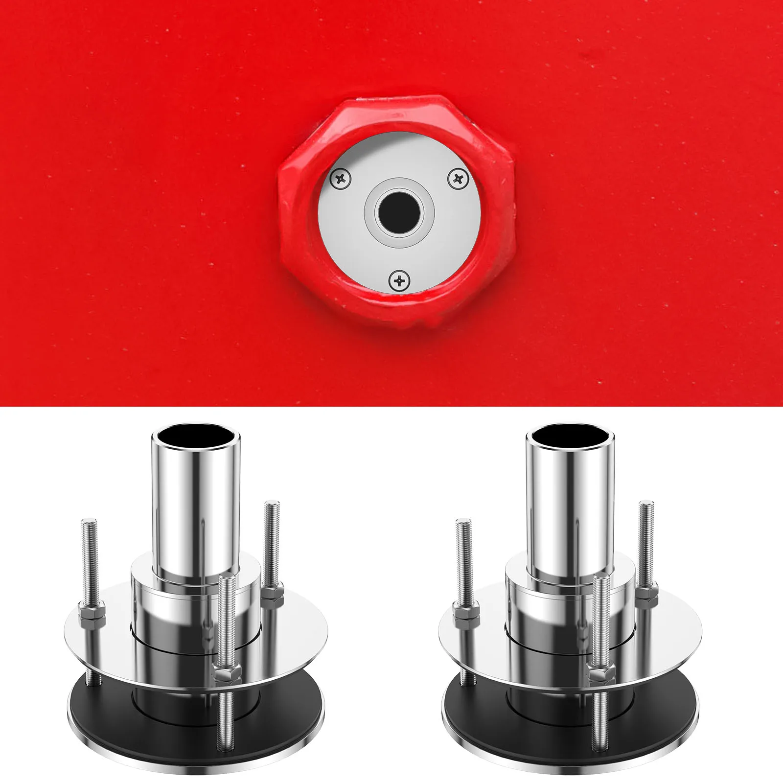 Straight Thru Hull Exhaust Skin Smooth Fitting Stainless Exhaust Tube Fitting Hardware Fitting Pipe for Diesel Parking Heater